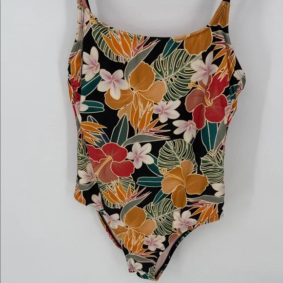 NWOT Hurley Tropical Floral One-Piece Swimsuit - Picture 2 of 10